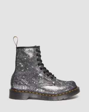 1460 Metallic Splatter Suede Lace Up Boots