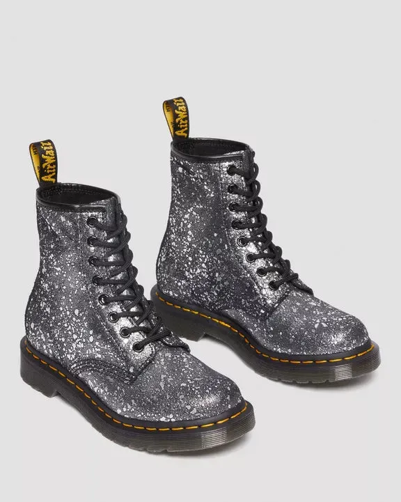 1460 Metallic Splatter Suede Lace Up Boots