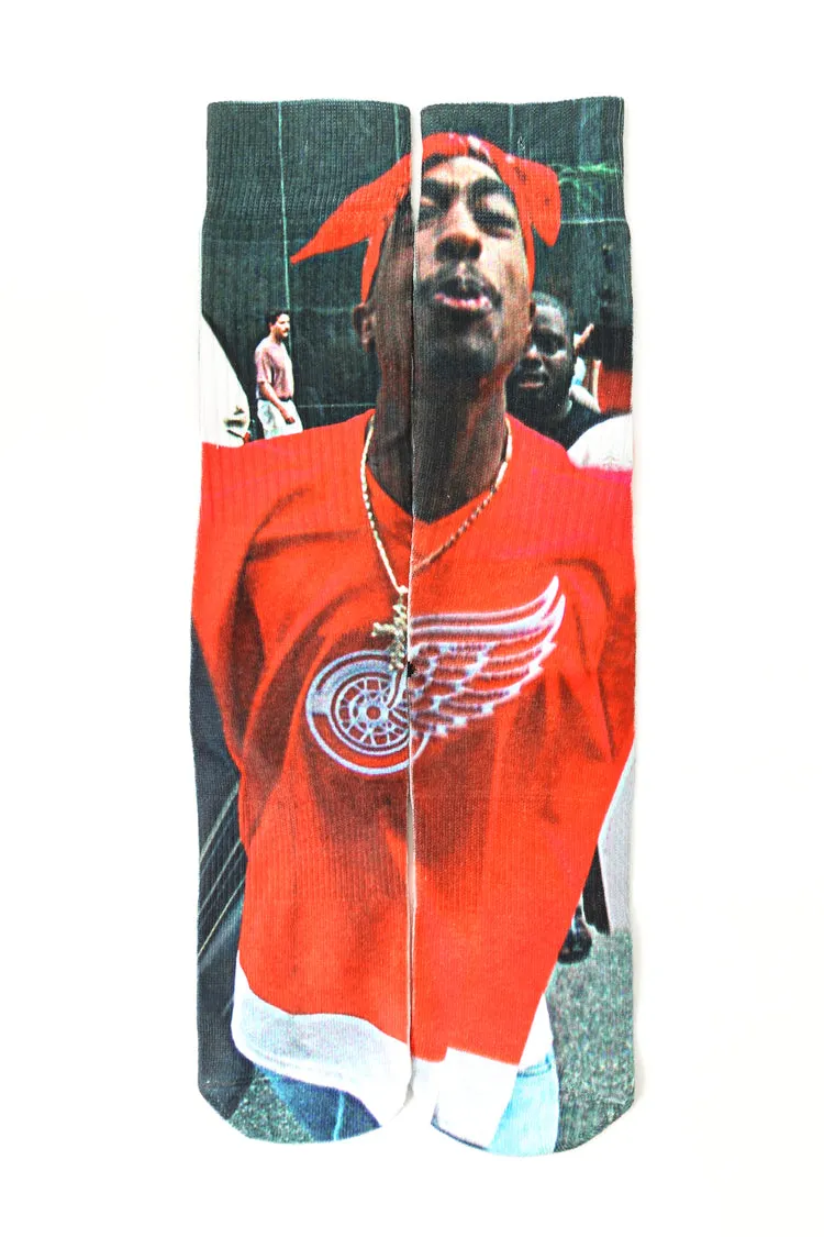 2pac Sock Red