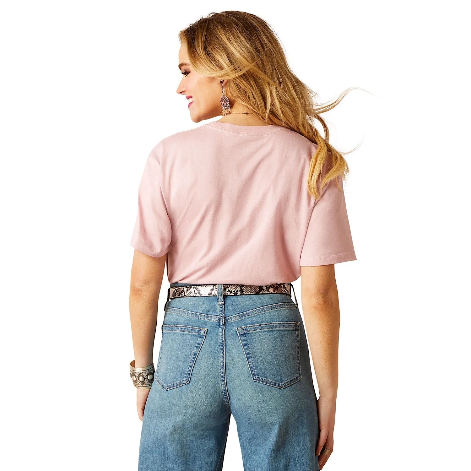 Ariat Women's Western Wheat Tee Dusty Rose