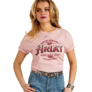 Ariat Women's Western Wheat Tee Dusty Rose