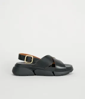 BARISCI SANDAL -BLACK VACCHETTA