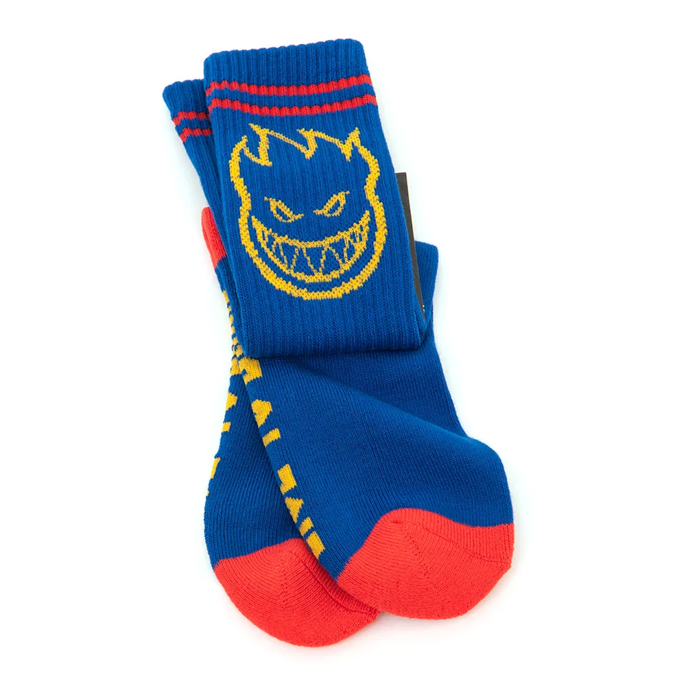 Bighead Crew Sock (Blue / Yellow / Red)