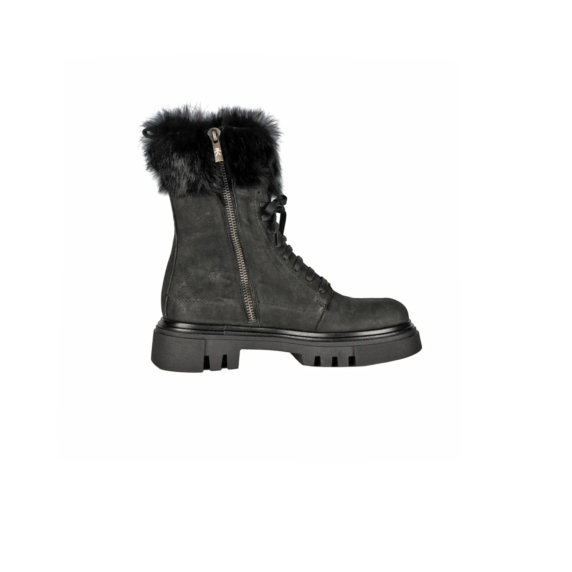 Combat Boot Grattato Black