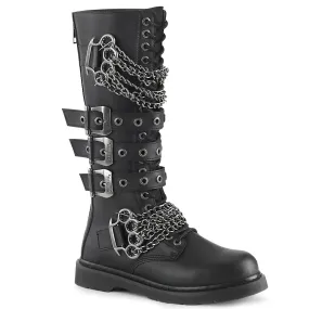 Demonia BOLT-450 | Black Vegan Leather Combat Boots