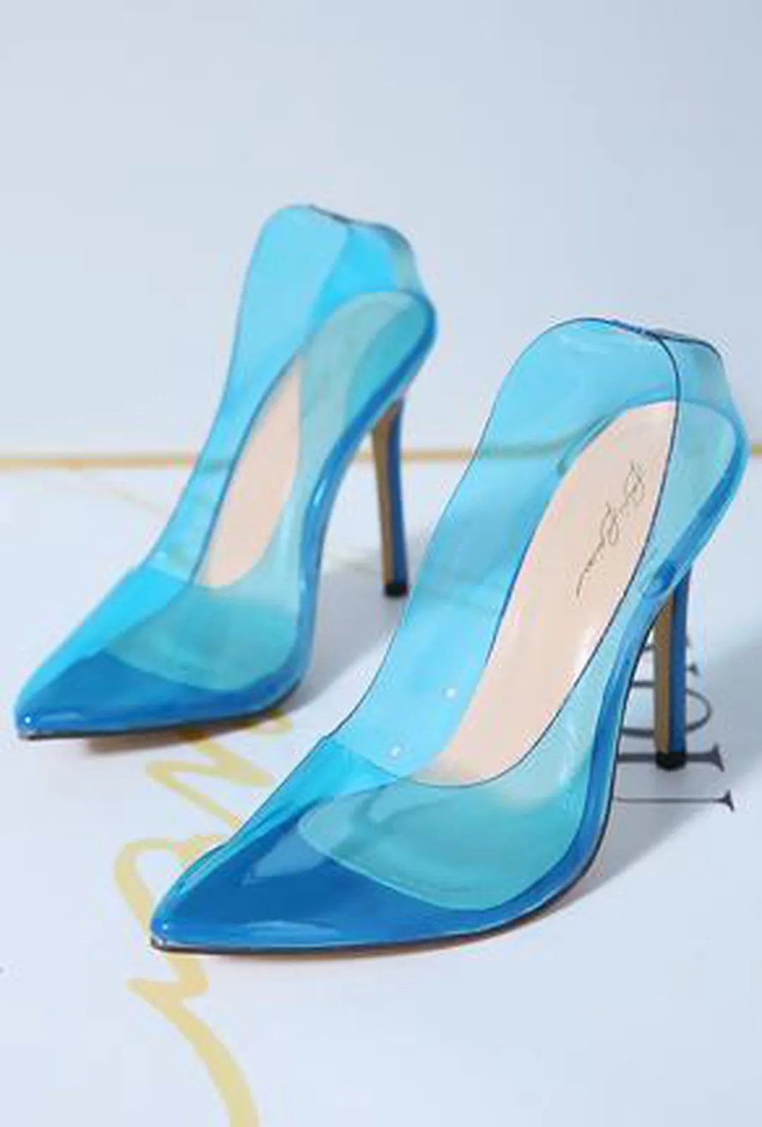 FOLARINE - TRANSPARENT PUMPS HEELS