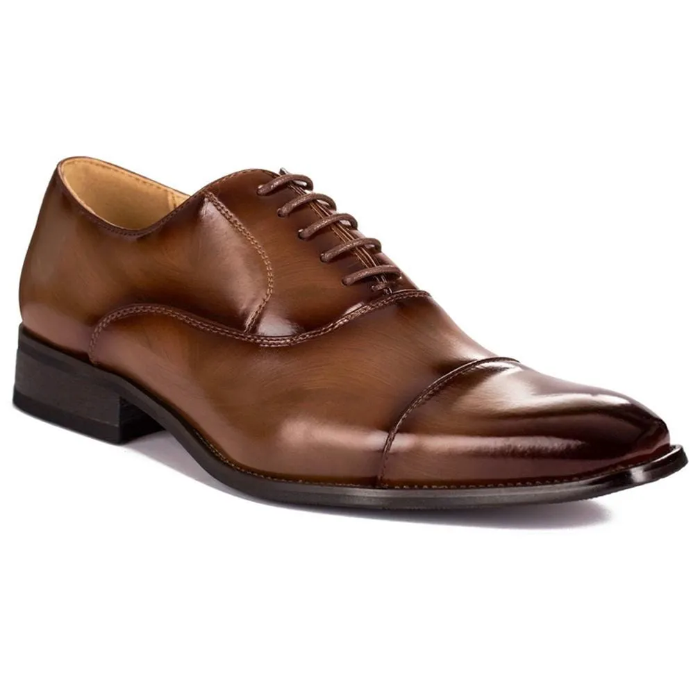 Gino Vitale Lace-up Cap Toe Dress Shoes