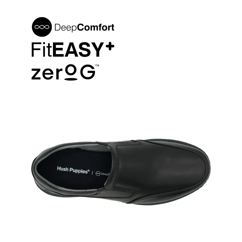 Jacob Slip On AT Men's Shoes - Black Leather