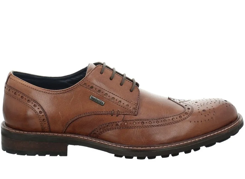 Josef Seibel Jasper 53 Mens Brogue Detail Waterproof Shoe