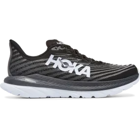 Men's Hoka One One Mach 5, Black/Castlerock, 9 2E Wide