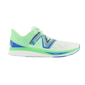 Men's New Balance FuelCell SuperComp Pacer, White/Vibrant Spring Glo, 10.5 D Medium