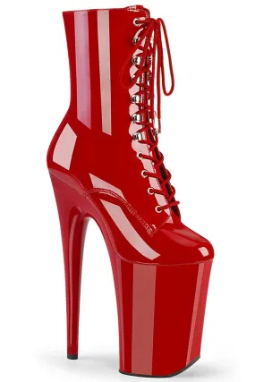 Pleaser USA Infinity-1020 9inch Pleaser Boots - Patent Red