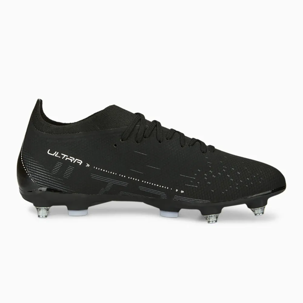 Puma Ultra Match MxSG Football Boots (Black/White/Grey)