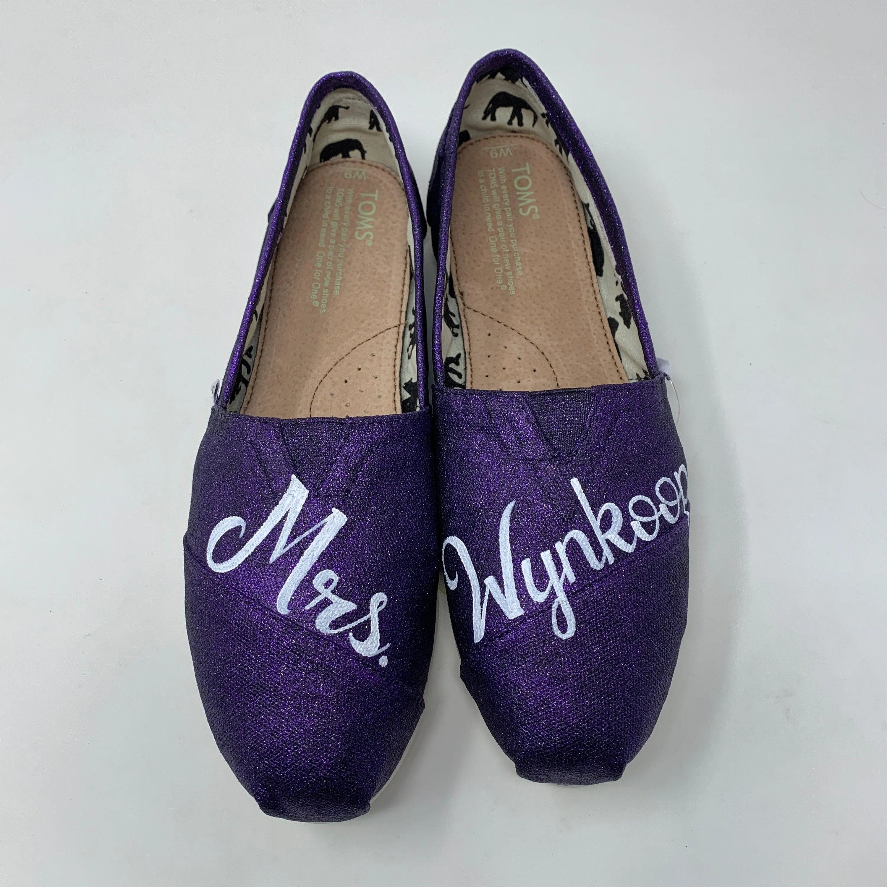 Purple Sparkle Glitter Wedding Shoes