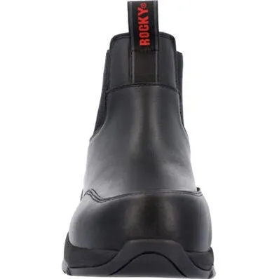 Rocky Men's Code Red Station 6" CT Slip On Work Boot -Black- RKD0114