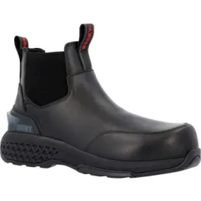 Rocky Men's Code Red Station 6" CT Slip On Work Boot -Black- RKD0114