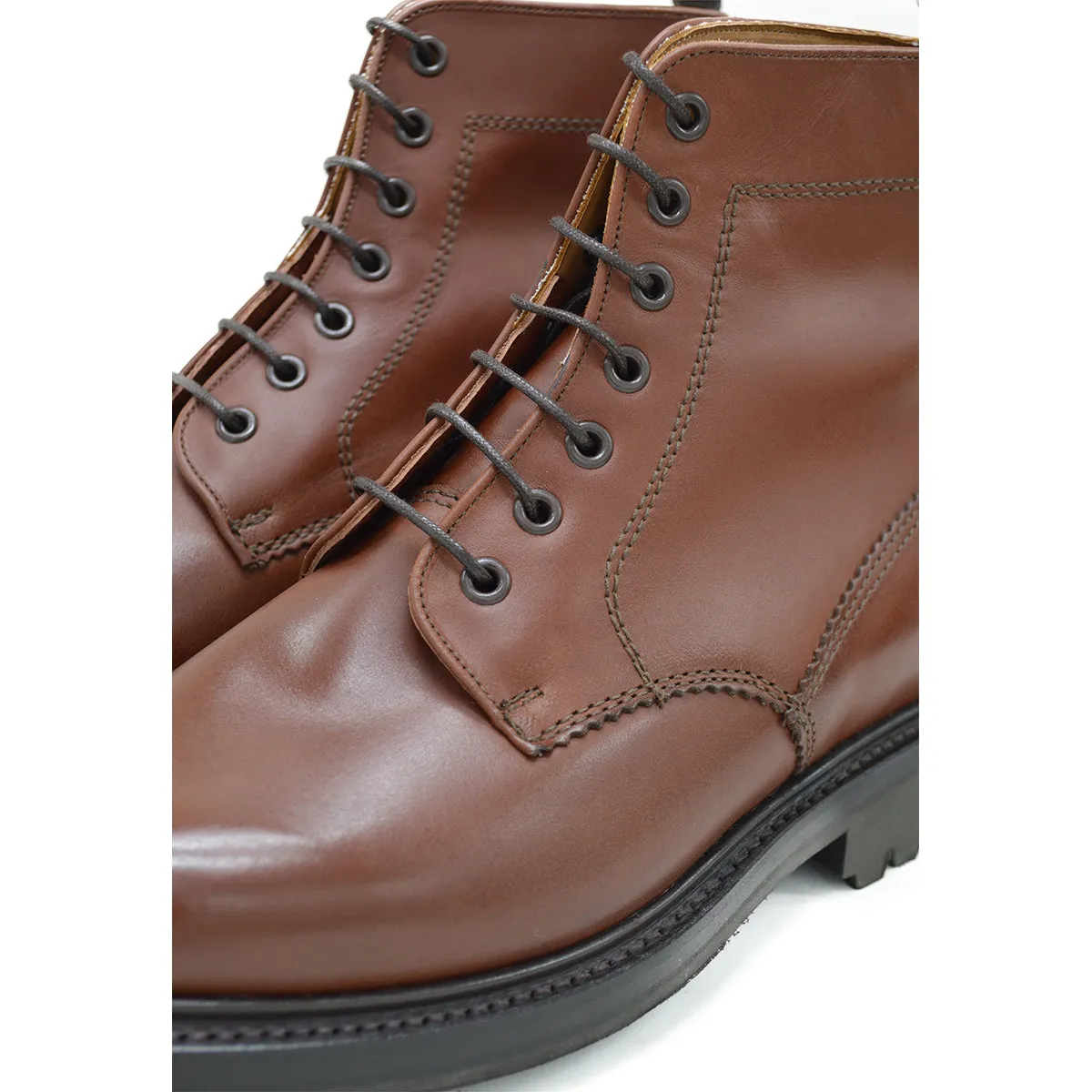 Sanders Kelso- Brown Leather Derby Boot