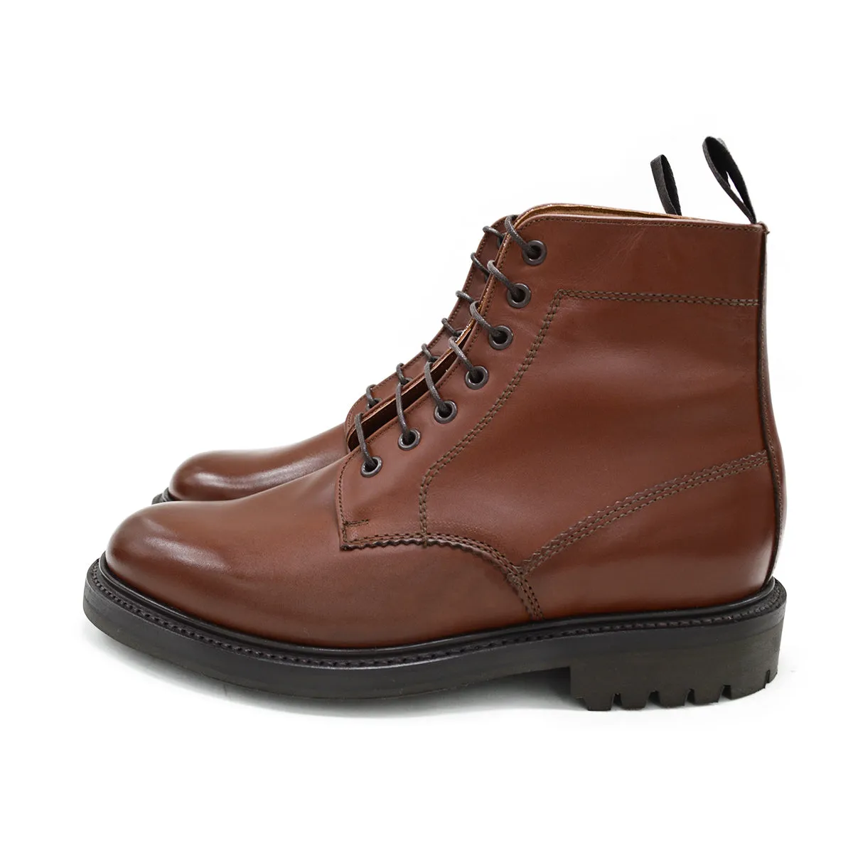 Sanders Kelso- Brown Leather Derby Boot