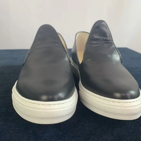 Sarah Flint NIB Black Flap Front Slip On Shoes