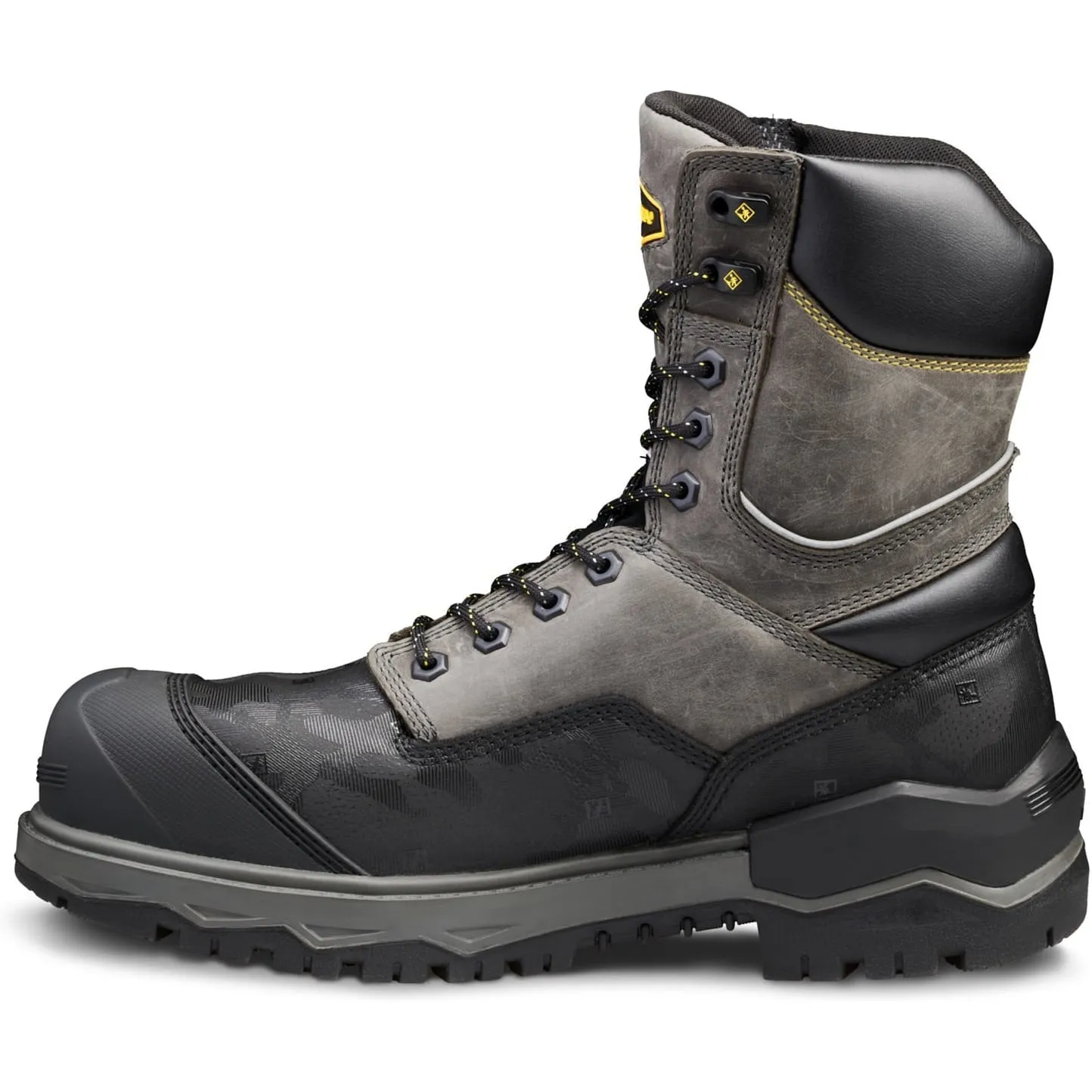 Terra Men's Gantry 8" Comp Toe WP Safety Work Boot -Gray- 4NRQGY