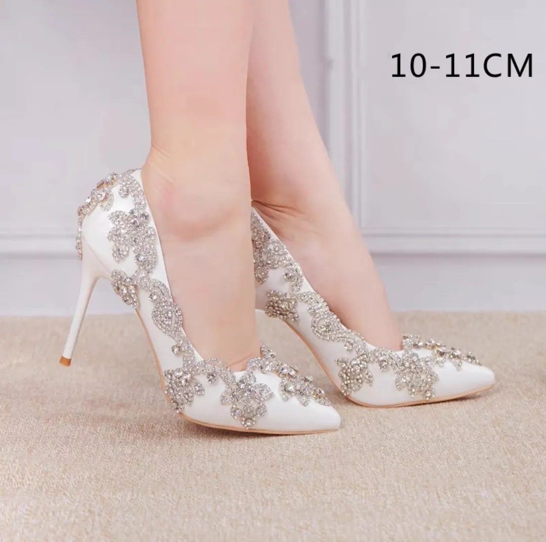 The Grecie Wedding Bridal Crystal Heels