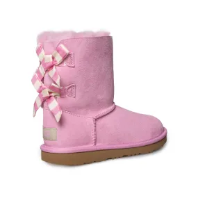 Girls UGG Bailey Bow II Striped Sheepskin Boots