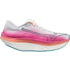 Women's Mizuno Wave Rebellion Pro, White/Silver, 8 B Medium